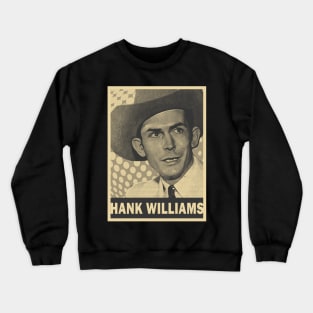 brown cream hank williams retro art (exlusive) Crewneck Sweatshirt